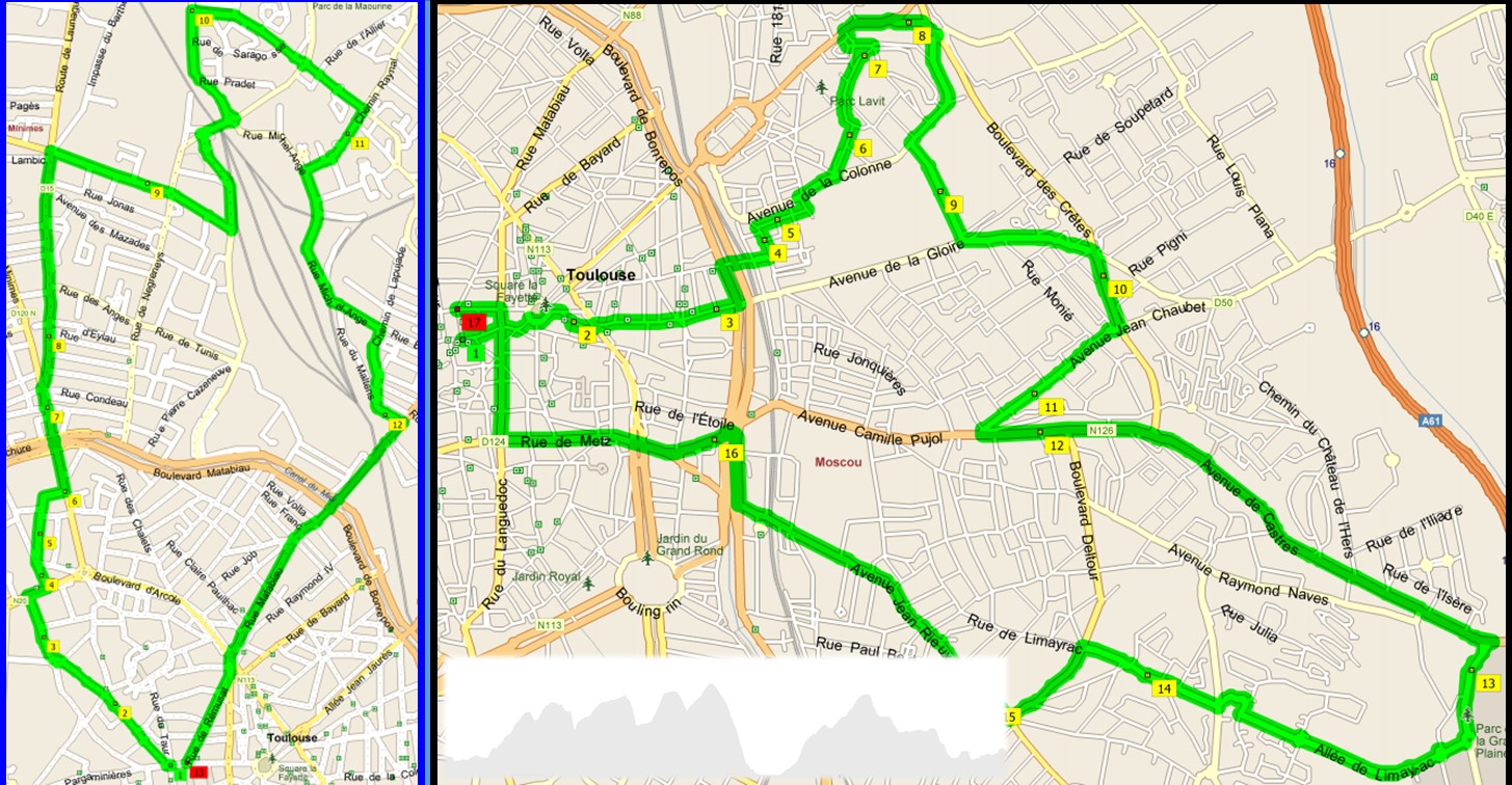 Plan de lan randonnée du 25 mai