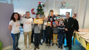 Distribution des cadeaux à Purpan en 2018