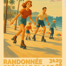 affiche des randonnées roller plage à toulouse 2025