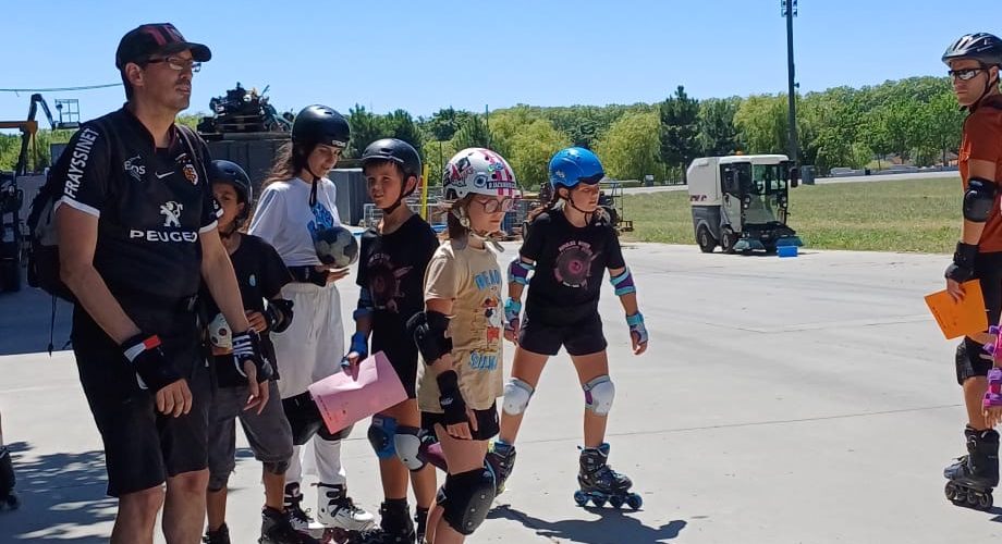Dernier cours de roller de l'année 2025 en extérieur à toulouse montaudran
