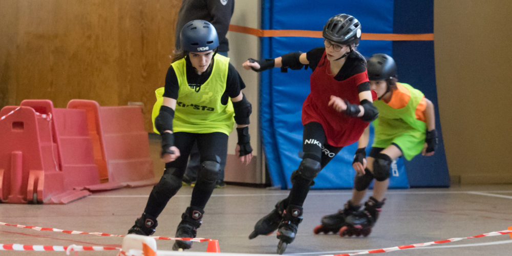 Course roller enfants Toulouse Roulez Rose