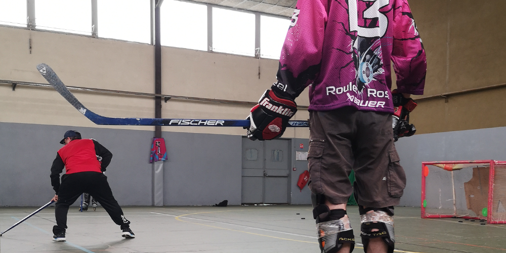 Eleve au stage de roller hockey à Toulouse 2025