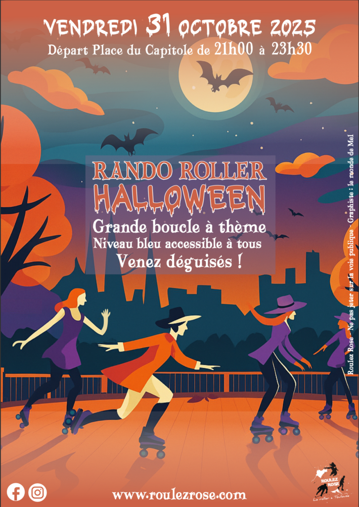 Affiche roller halloween 2025