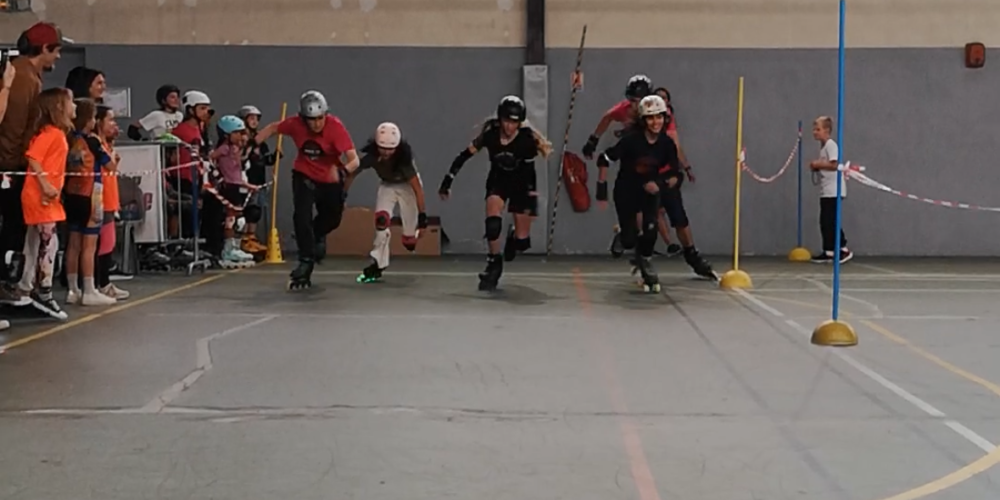 Départ de la RR kid's roller cup 2025