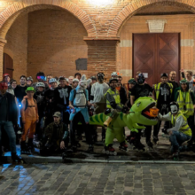 Randonnée roller Halloween Toulouse 2025 – participants déguisés