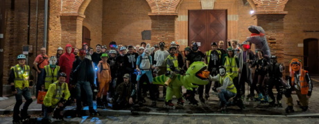 Randonnée roller Halloween Toulouse 2025 – participants déguisés