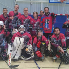 Équipe RoseWheels en roller hockey lors des matchs loisirs à Revel