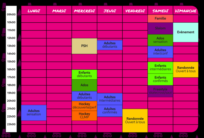 Le planning de la saison 2026-2027